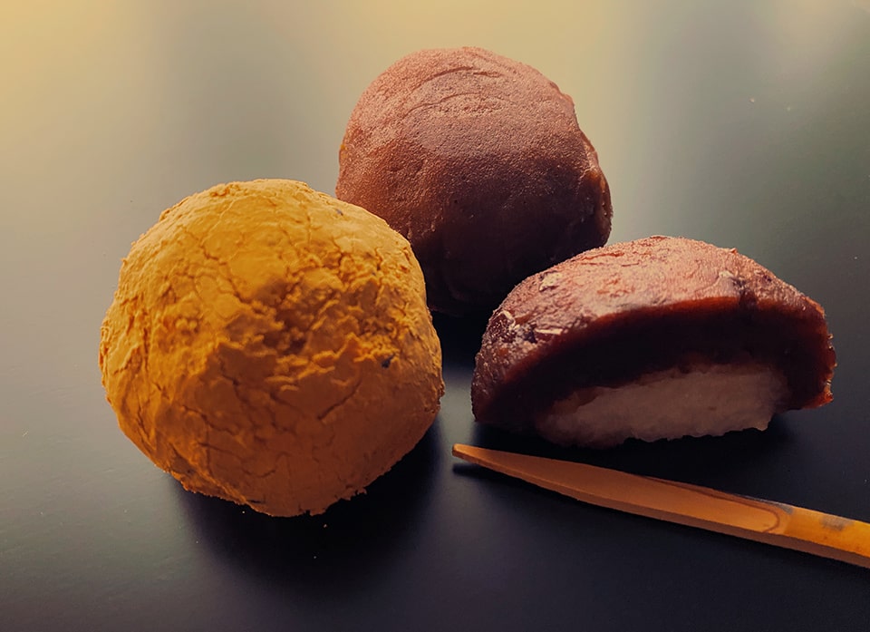 Famous " ohagi" sweet bean cake "Imanishiken"