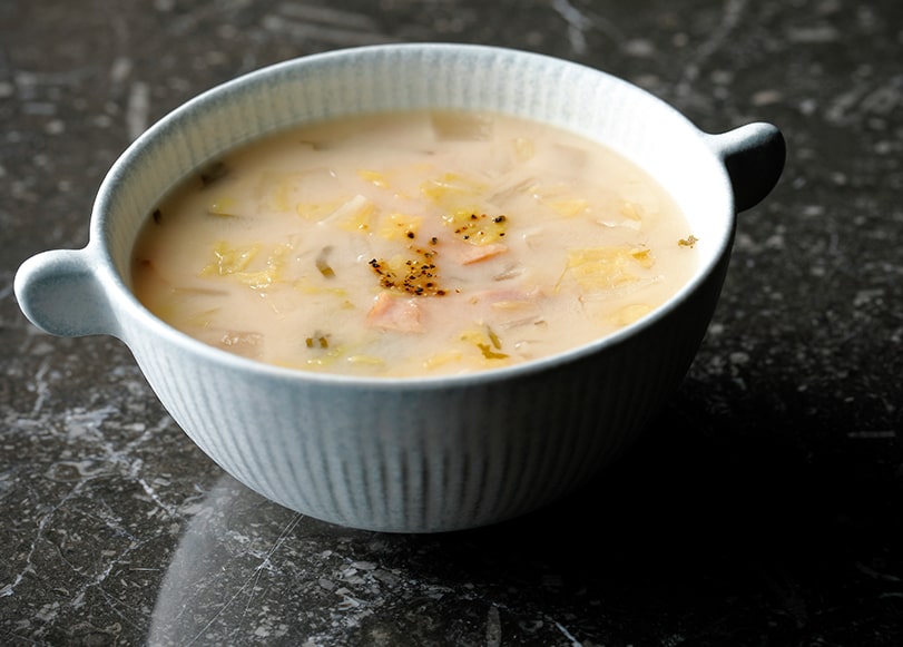 Malted rice amazake-flavored healthy vegetable soup